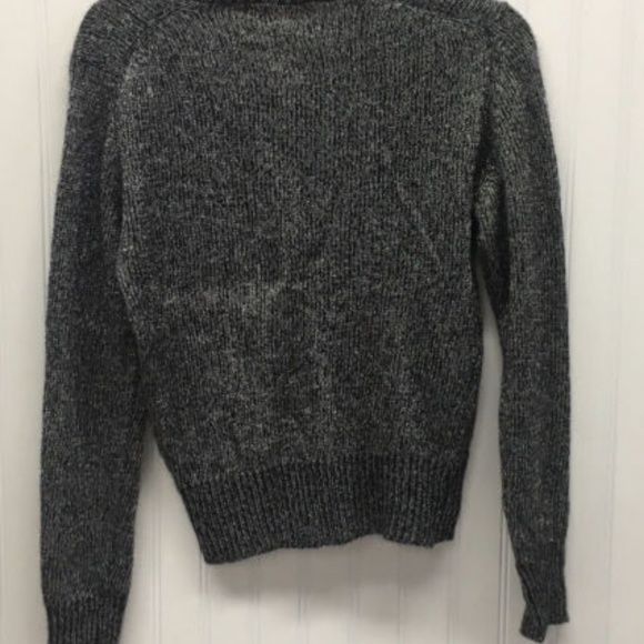 B FASHION SILVER WAXED SWEATER